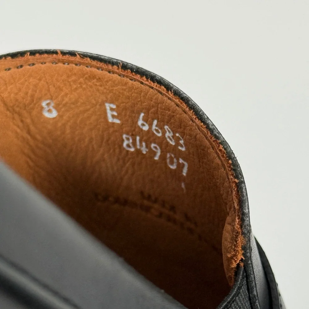 Allen Edmonds Randolph Shoes Mens Black Leather Penny Loafers Sneaker | 8 E